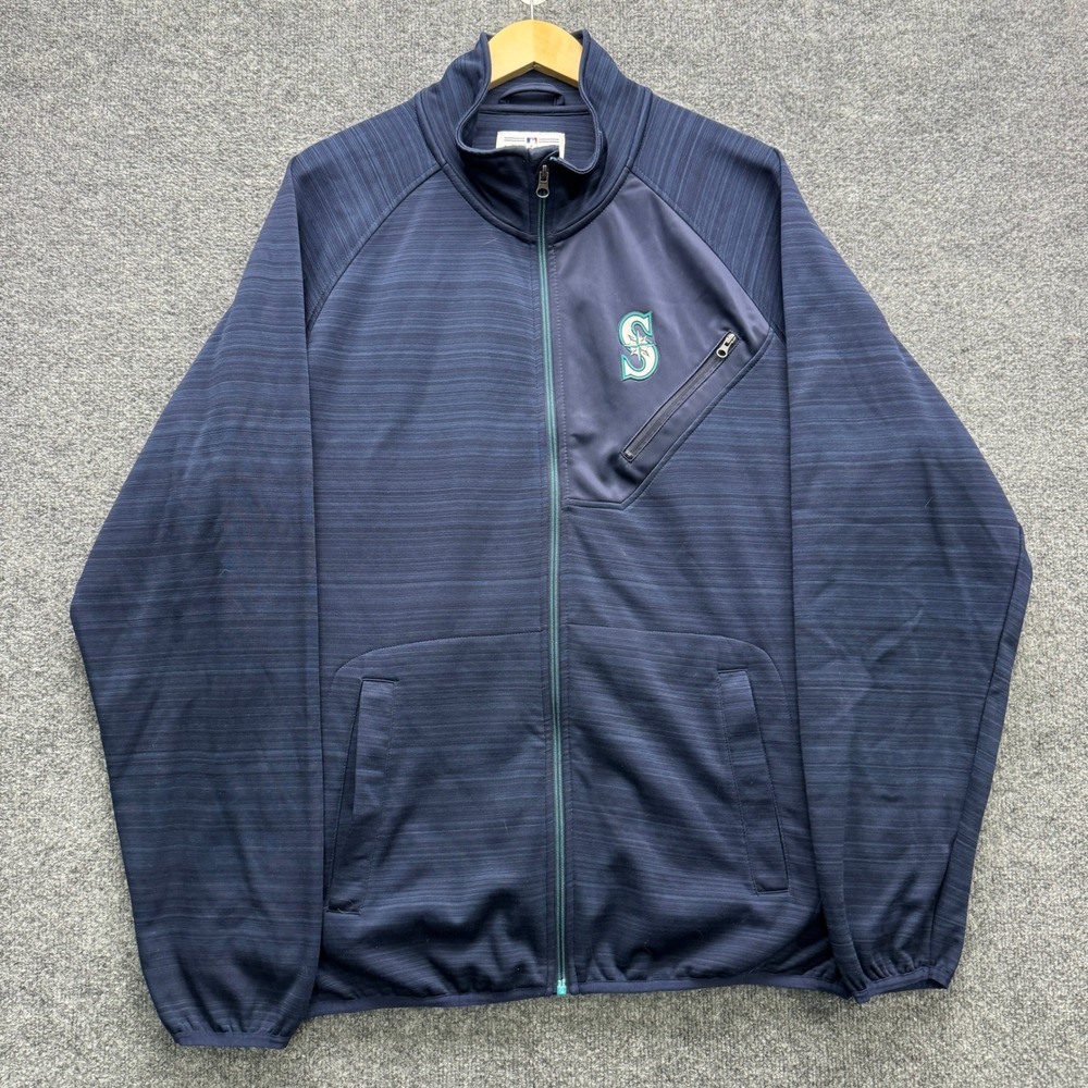 G-III Sports Seattle Mariners Jacket Mens XL Navy Blue Long Sleeve MLB Outdoor